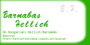 barnabas hellich business card